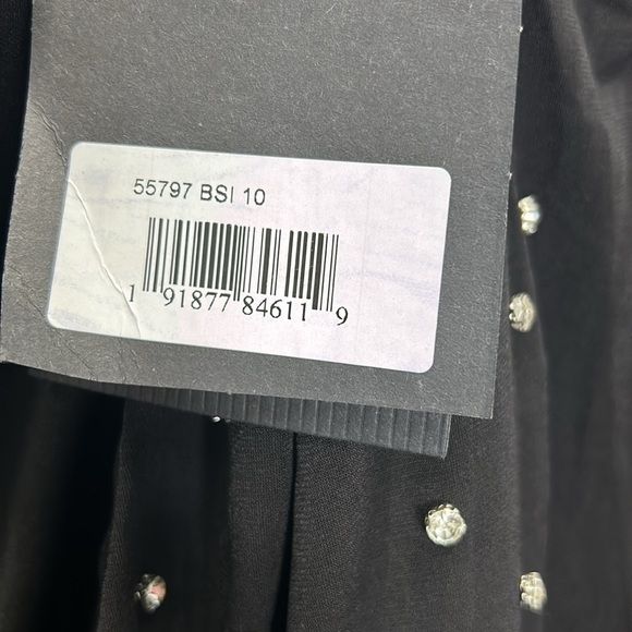 Mac Duggal 55797 NWT RHINESTONE ENCRUSTED LONG SLEEVE V NECK GOWN - Picture 8 of 11